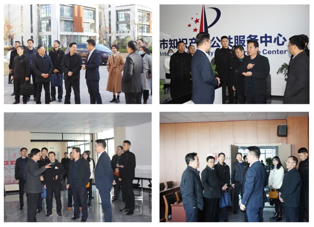 安徽省市場監(jiān)督管理局領(lǐng)導(dǎo)一行蒞臨安徽萬碩科技產(chǎn)業(yè)(集團(tuán))有限公司調(diào)研指導(dǎo)知識(shí)產(chǎn)權(quán)公共服務(wù)工作