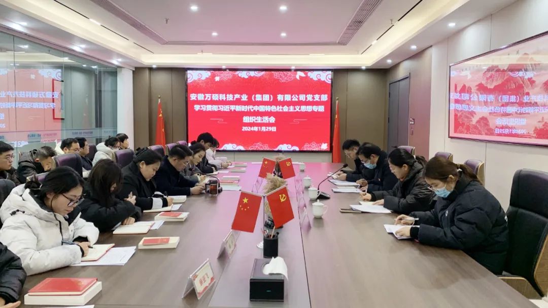 強(qiáng)黨性、找差距、明方向丨安徽萬(wàn)碩科技產(chǎn)業(yè)(集團(tuán))有限公司黨支部學(xué)習(xí)貫徹習(xí)近平新時(shí)代中國(guó)特色社會(huì)主義思想專題組織生活會(huì)召開(kāi)
