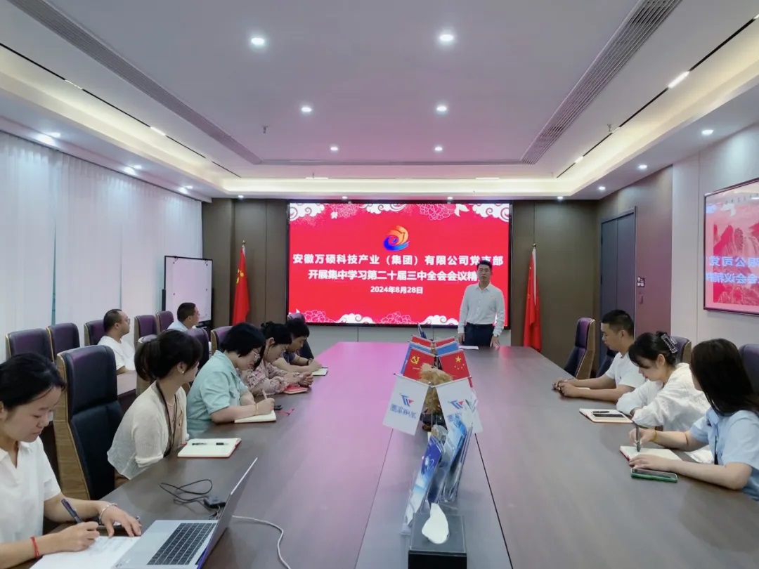 主題黨日丨安徽萬碩科技產(chǎn)業(yè)(集團(tuán))有限公司黨支部開展深入學(xué)習(xí)貫徹黨的二十屆三中全會精神主題活動
