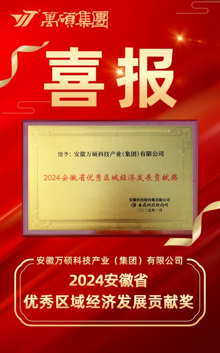 助力區(qū)域經(jīng)濟(jì)結(jié)碩果 | 萬(wàn)碩集團(tuán)榮獲“2024安徽省優(yōu)秀區(qū)域經(jīng)濟(jì)發(fā)展貢獻(xiàn)獎(jiǎng)”！